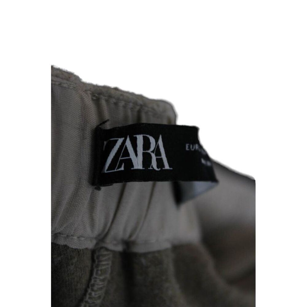 Zara Womens Sweatpants Beige Drawstring Polyester Inseam 28 Size S - Picture 6 of 6